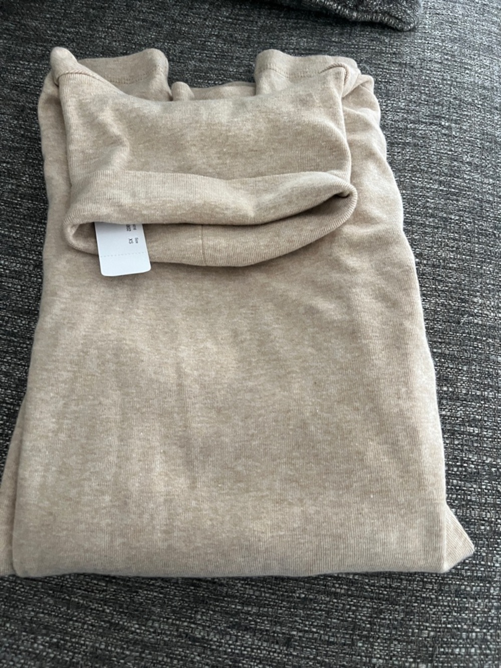 Brand new with tags J. Crew cotton lightweight turtleneck XS beige/oatmeal color